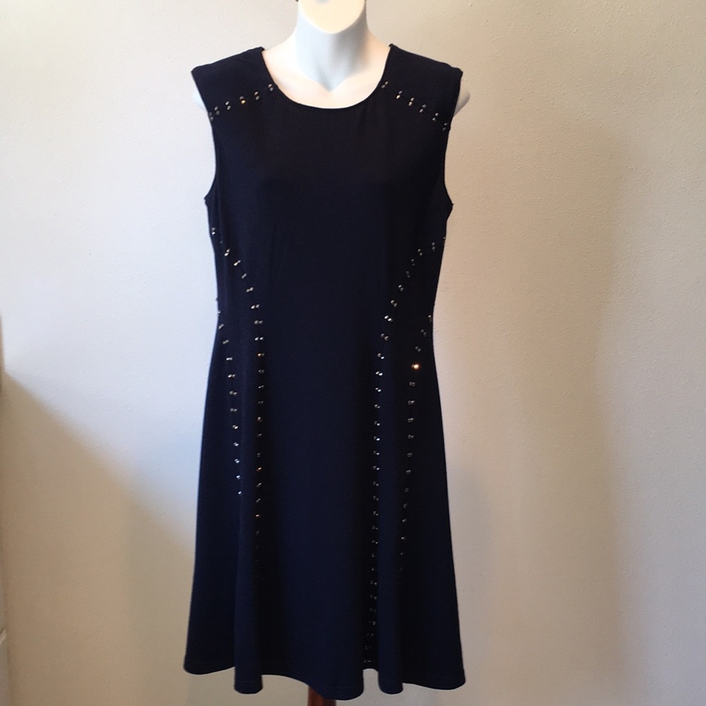 NWT Navy Blue Studded Spencer Jeremy Dress